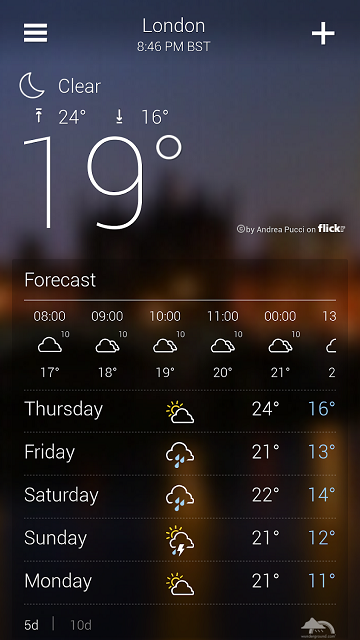 Best Android Weather Widget Yahoo Weather 