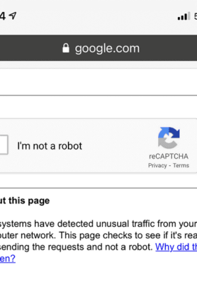 Google’s “Unusual Traffic” Error